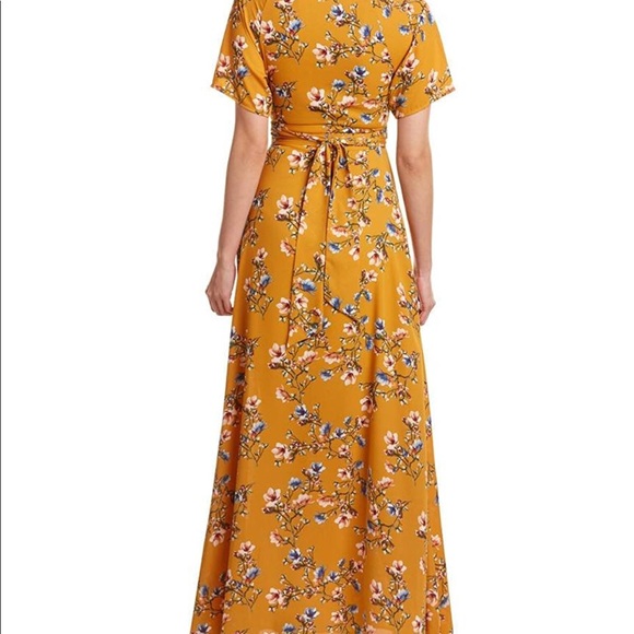 Flora maxi wrap dress - Picture 2 of 5